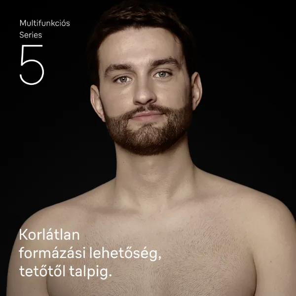 Braun Series 5 Multifunkciós Készlet, 9 az 1-ben Szőrtelenítő, Éles Penge, Testszőrnyírás, AIO5540 termékhez kapcsolódó kép