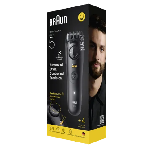 Braun Series 5 Szakállvágó, +4 Formázóeszköz, 40 Hosszbeállítás, Éles Pengék, BT5520, Fekete termékhez kapcsolódó kép