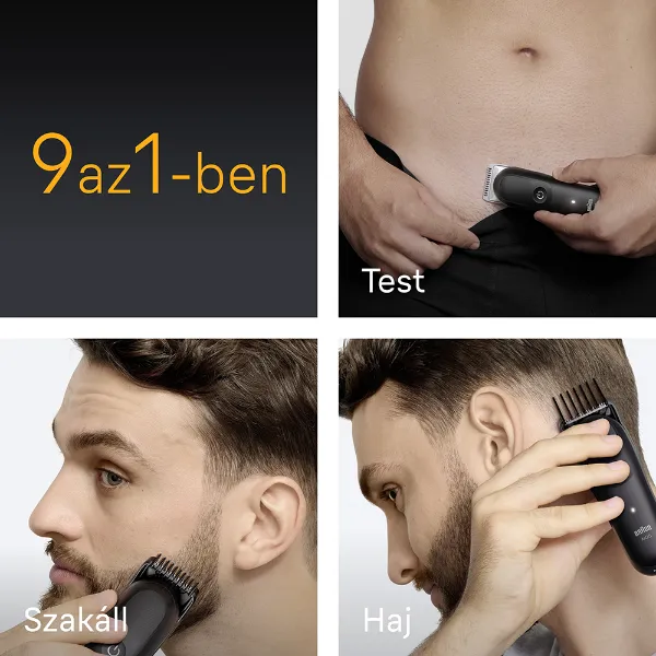 Braun Series 5 Multifunkciós Készlet, 9 az 1-ben Szőrtelenítő, Éles Penge, Testszőrnyírás, AIO5540 termékhez kapcsolódó kép