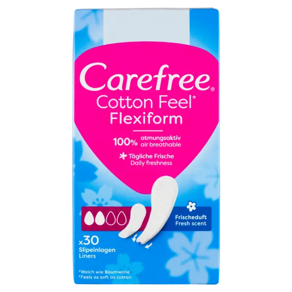 Carefree tisztasági betét Cotton Feel Flexiform Fresh 30 db termékhez kapcsolódó kép