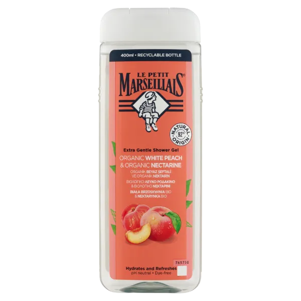 Le Petit Marseillais organikus őszibarack & organikus nektarin tusfürdő 400 ml termékhez kapcsolódó kép