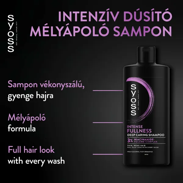 Syoss Full Hair 5D sampon 440 ml termékhez kapcsolódó kép