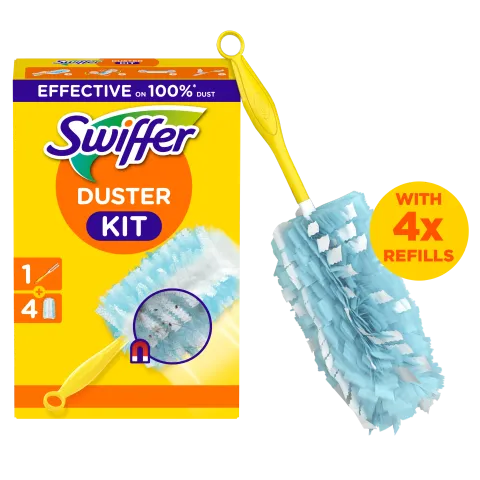 Swiffer Trap & Lock Portalanító Készlet (1 db Nyél + 4 db Utántöltő) termékhez kapcsolódó kép