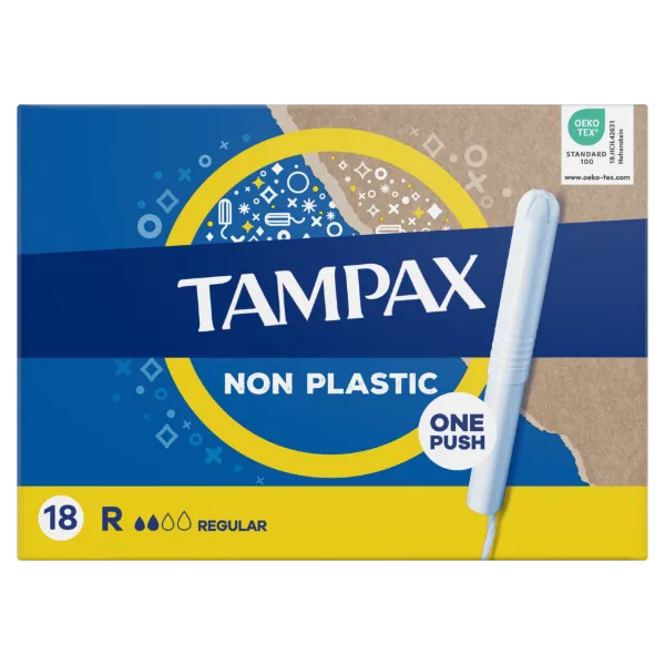 Tampax Regular Tampon Kartonból Készült Applikátorral, 18 db termékhez kapcsolódó kép