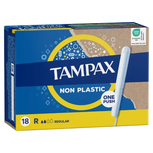 Tampax Regular Tampon Kartonból Készült Applikátorral, 18 db termékhez kapcsolódó kép
