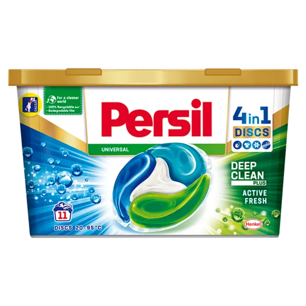 Persil Discs mosókapszula fehér és világos ruhadarabokhoz 11 mosás 275 g termékhez kapcsolódó kép