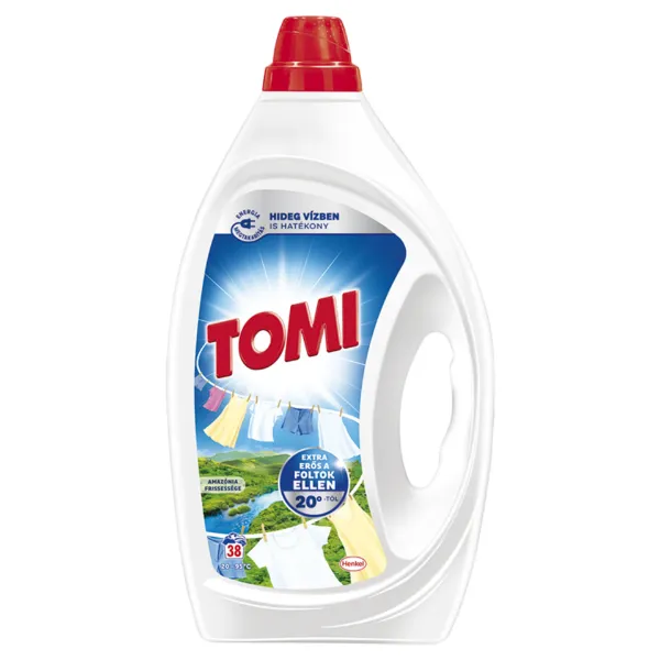 Tomi Amazónia Frissessége folyékony mosószer fehér és világos ruhákhoz 38 mosás 1710 ml termékhez kapcsolódó kép