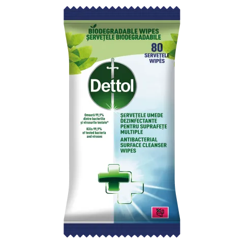 Dettol AntiBak. Felülettisztító kendő 80db termékhez kapcsolódó kép