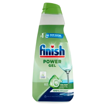 Finish Power All in 1 0% Gel gépi mosogatógél, 60 mosogatás, 900 ml termékhez kapcsolódó kép