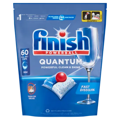 Finish Powerball Quantum All in 1 mosogatógép-kapszula, Regular, 60 db termékhez kapcsolódó kép