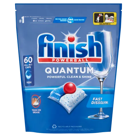 Finish Powerball Quantum All in 1 mosogatógép-kapszula, Regular, 60 db termékhez kapcsolódó kép