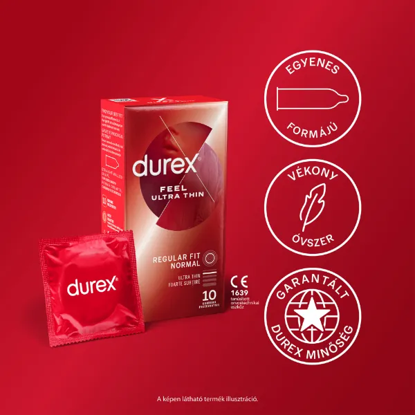 Durex Feel Ultra Thin 10db termékhez kapcsolódó kép