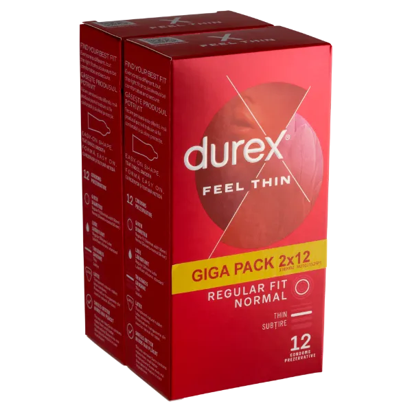 Durex Feel thin 2x12 termékhez kapcsolódó kép