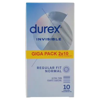 Durex Invisible Regular 2x10 termékhez kapcsolódó kép