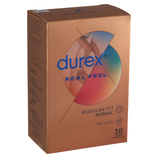 Durex Real Feel - latexmentes óvszer (16db) termékhez kapcsolódó kép
