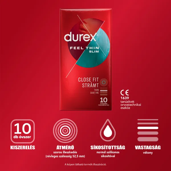 Durex Feel Thin XL 10db termékhez kapcsolódó kép