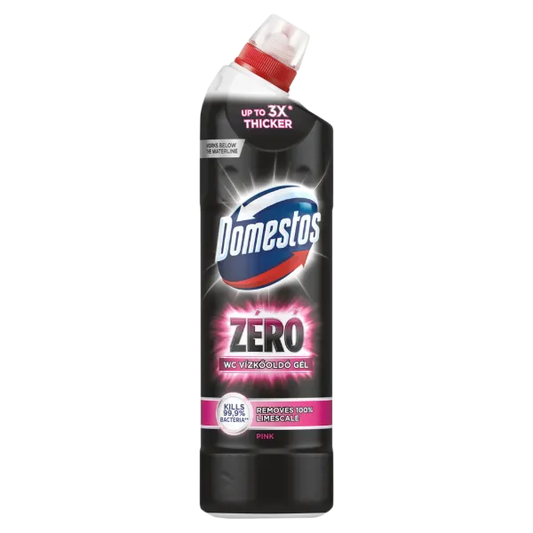 DOMESTOS ZÉRÓ WC vízkőoldó gél, fertőtlenítő hatással 750ml Pink termékhez kapcsolódó kép