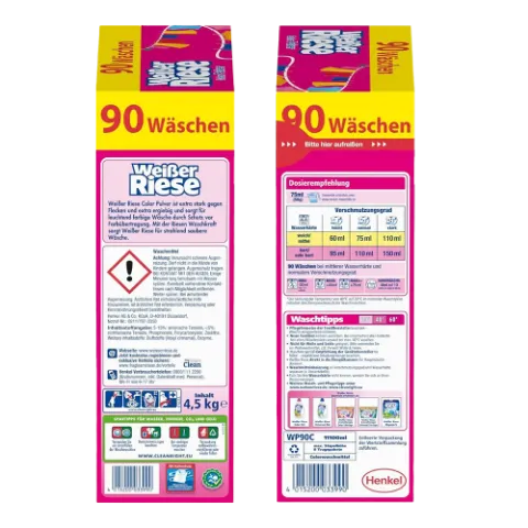 Weisser Riese mosópor dobozos 90 mosás 4,5 kg Color termékhez kapcsolódó kép