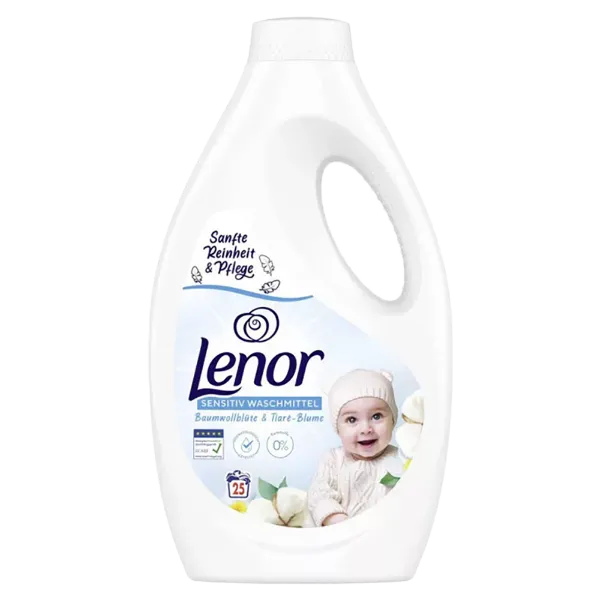 Lenor folyékony mosószer 25 mosás 1,25 l Sensitive termékhez kapcsolódó kép