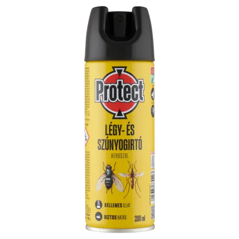 Protect légy- és szúnyogirtó aeroszol 200 ml termékhez kapcsolódó kép