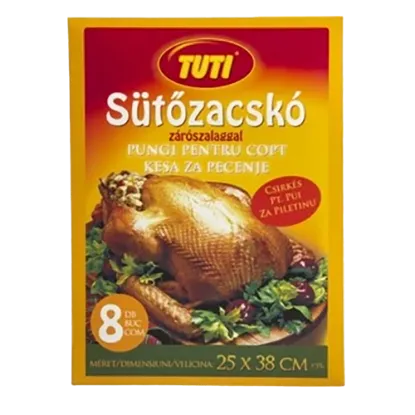 TUTI sütőfólia csirkés (25x38cm, 8 db-os) termékhez kapcsolódó kép