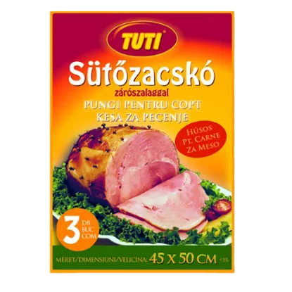 TUTI sütőfólia húsos (45x50cm, 3 db-os) termékhez kapcsolódó kép