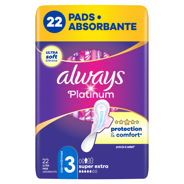 Always Platinum Day & Night Szárnyas Egészségügyi Betét, 22 db termékhez kapcsolódó kép
