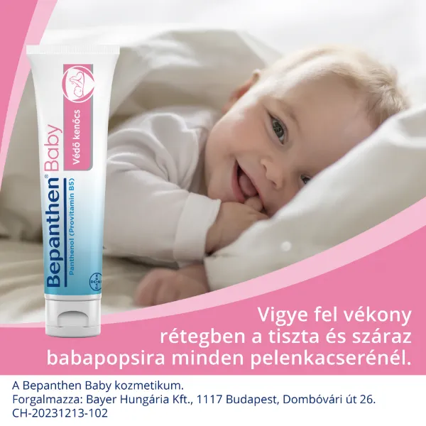 Bepanthen Baby panthenol tartalmú gyengéd kenőcs 100 g termékhez kapcsolódó kép