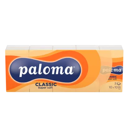 Paloma papírzsebkendő CLASSIC 3 rétegű 10x10 termékhez kapcsolódó kép