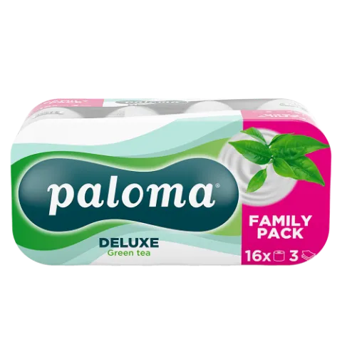Paloma wc papír DELUXE CARE 3 rétegű 16 tek. Zöld tea termékhez kapcsolódó kép