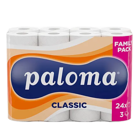 Paloma wc papír CLASSIC 3 rétegű 24 tek. termékhez kapcsolódó kép