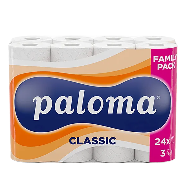 Paloma wc papír CLASSIC 3 rétegű 24 tek. termékhez kapcsolódó kép