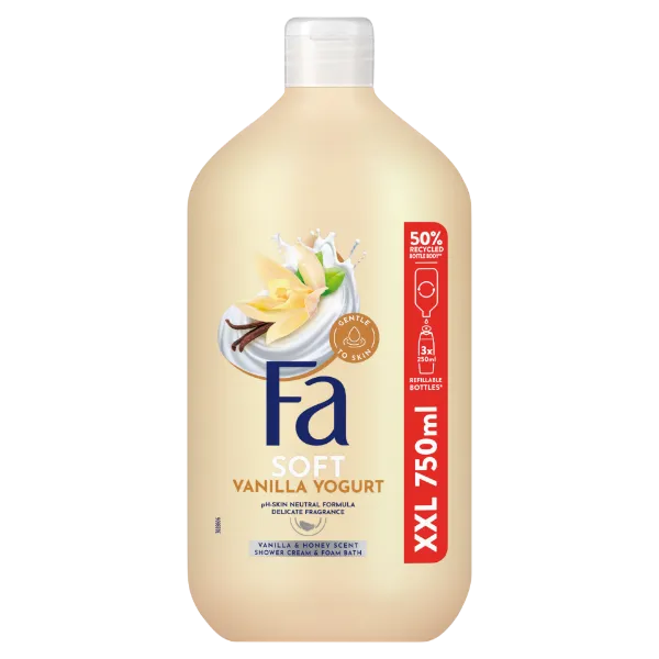 Fa Vanilla Honey Yoghurt tus- és habfürdő 750 ml termékhez kapcsolódó kép