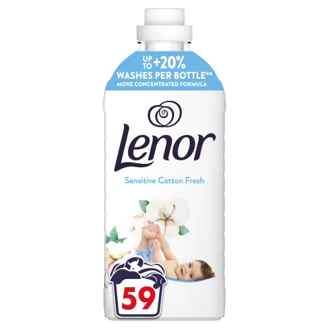 Lenor t.öblítő Sensitive Cotton Fresh 59/1239ml termékhez kapcsolódó kép
