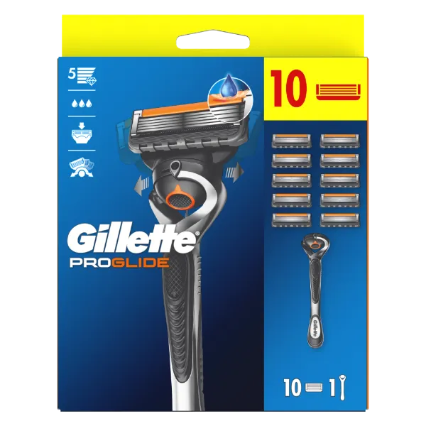 Gillette ProGlide Férfi Borotva, 10 db Borotvabetét termékhez kapcsolódó kép