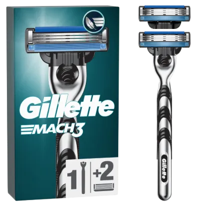Gillette Mach3 Férfi Borotva, 1 db Gillette 3 Pengés Borotva, Gillette Borotvabetétek termékhez kapcsolódó kép