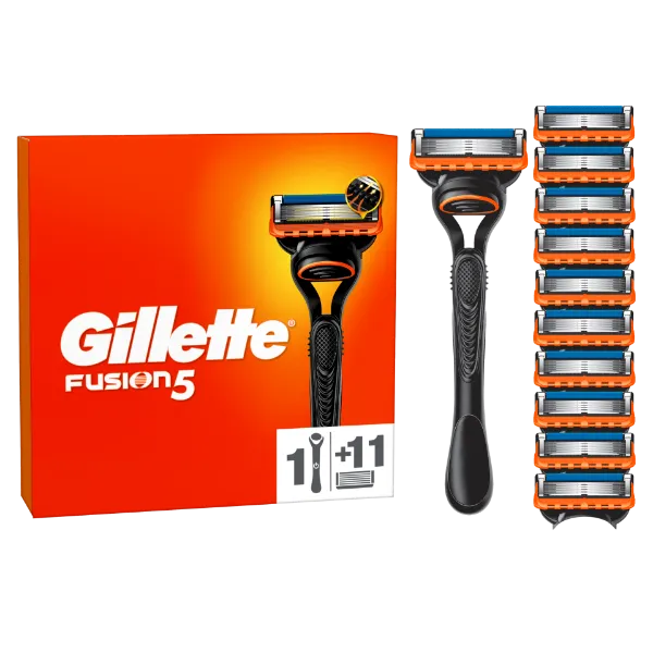 Gillette Fusion5 Férfi Borotva, 1 db Gillette Borotva, 11 db Borotvabetét termékhez kapcsolódó kép