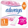 Always Ultra Sensitive Normal Plus (1-es Méret) Egészségügyi Betét, 10 db termékhez kapcsolódó kép