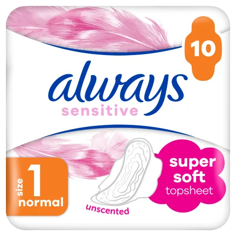 Always Ultra Sensitive Normal Plus (1-es Méret) Egészségügyi Betét, 10 db termékhez kapcsolódó kép
