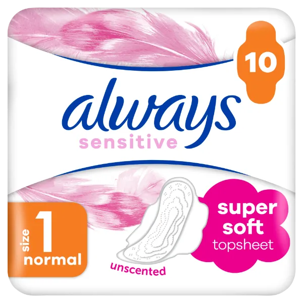 Always Ultra Sensitive Normal Plus (1-es Méret) Egészségügyi Betét, 10 db termékhez kapcsolódó kép