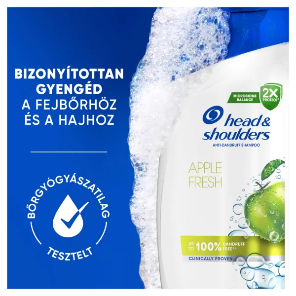 Head & Shoulders Apple Fresh korpa elleni sampon 250ml napi használatra bármely hajtípusra termékhez kapcsolódó kép