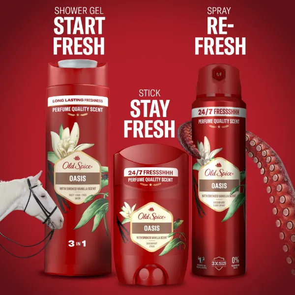 Old Spice Oasis Deo Spray Férfiaknak, 150 ml, 48 Órás Frissesség, 0% Alumíniumsó termékhez kapcsolódó kép