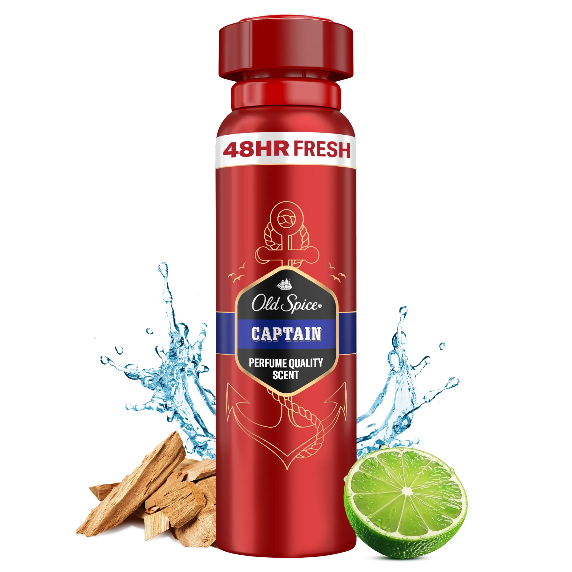 Old Spice Captain Deo Spray Férfiaknak, 150 ml
