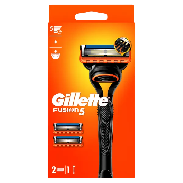 Gillette Fusion5 Férfi Borotva, 1 db Gillette Borotva, 2 db Borotvabetét termékhez kapcsolódó kép