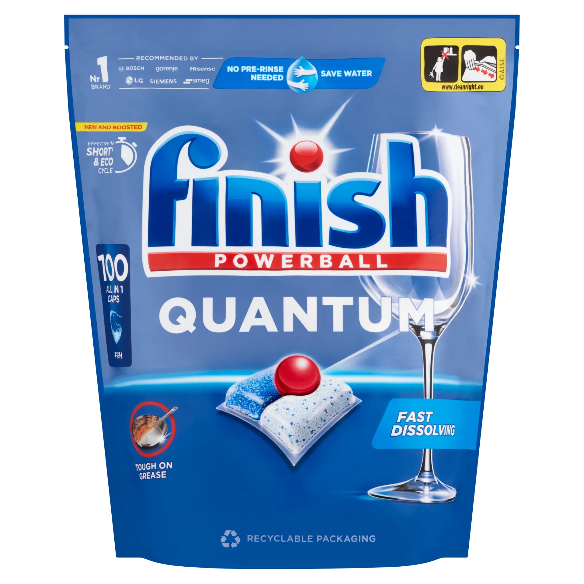 Finish Powerball Quantum Fresh mosogatógép kapszula 100 db 1040 g