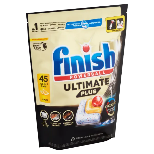 Finish Powerball Ultimate Plus All in 1 Citrom mosogatógép kapszula 45 kapszula 549 g termékhez kapcsolódó kép
