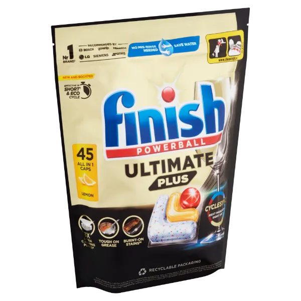 Finish Powerball Ultimate Plus All in 1 Citrom mosogatógép kapszula 45 kapszula 549 g termékhez kapcsolódó kép