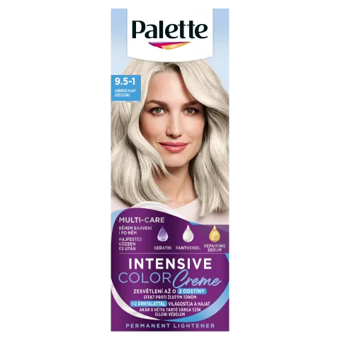 Palette ICC intenzív krémhajfesték 9,5-1 (C9) Ezüstszőke termékhez kapcsolódó kép