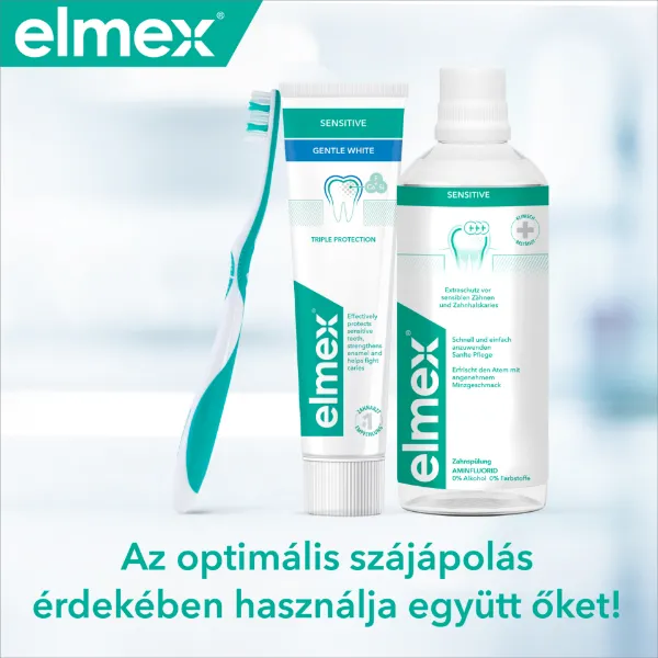 Elmex Sensitive Gentle White fogkrém érzékeny fogakra 75 ml termékhez kapcsolódó kép
