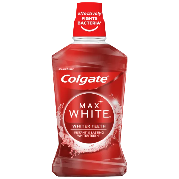 Colgate Max White Whiter Teeth szájvíz fogfehérítő hatással 500 ml termékhez kapcsolódó kép